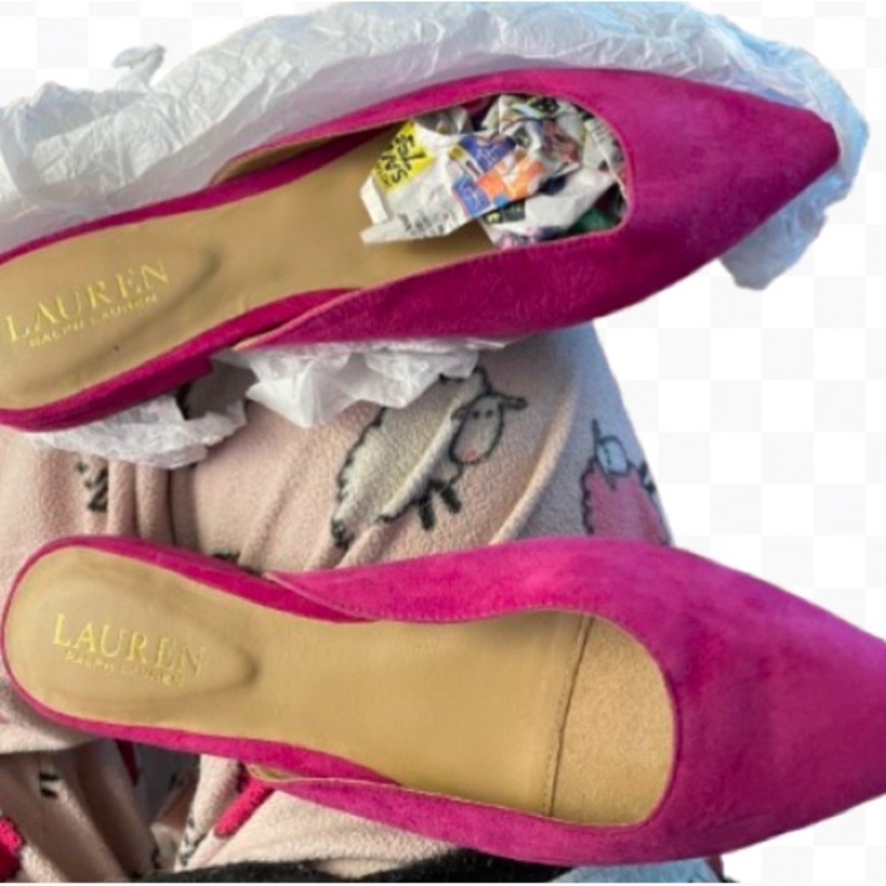 Lauren ralph lauren mules, hot pink, no size, no box!​​​